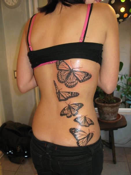 Colour Butterfly Tattoo